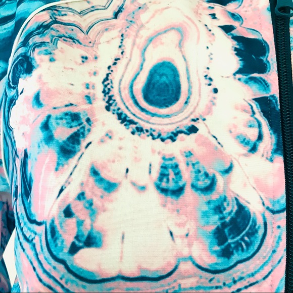 ADIDAS Rare NWT GEODE Agate Marble Print JACKET L - Picture 12 of 16